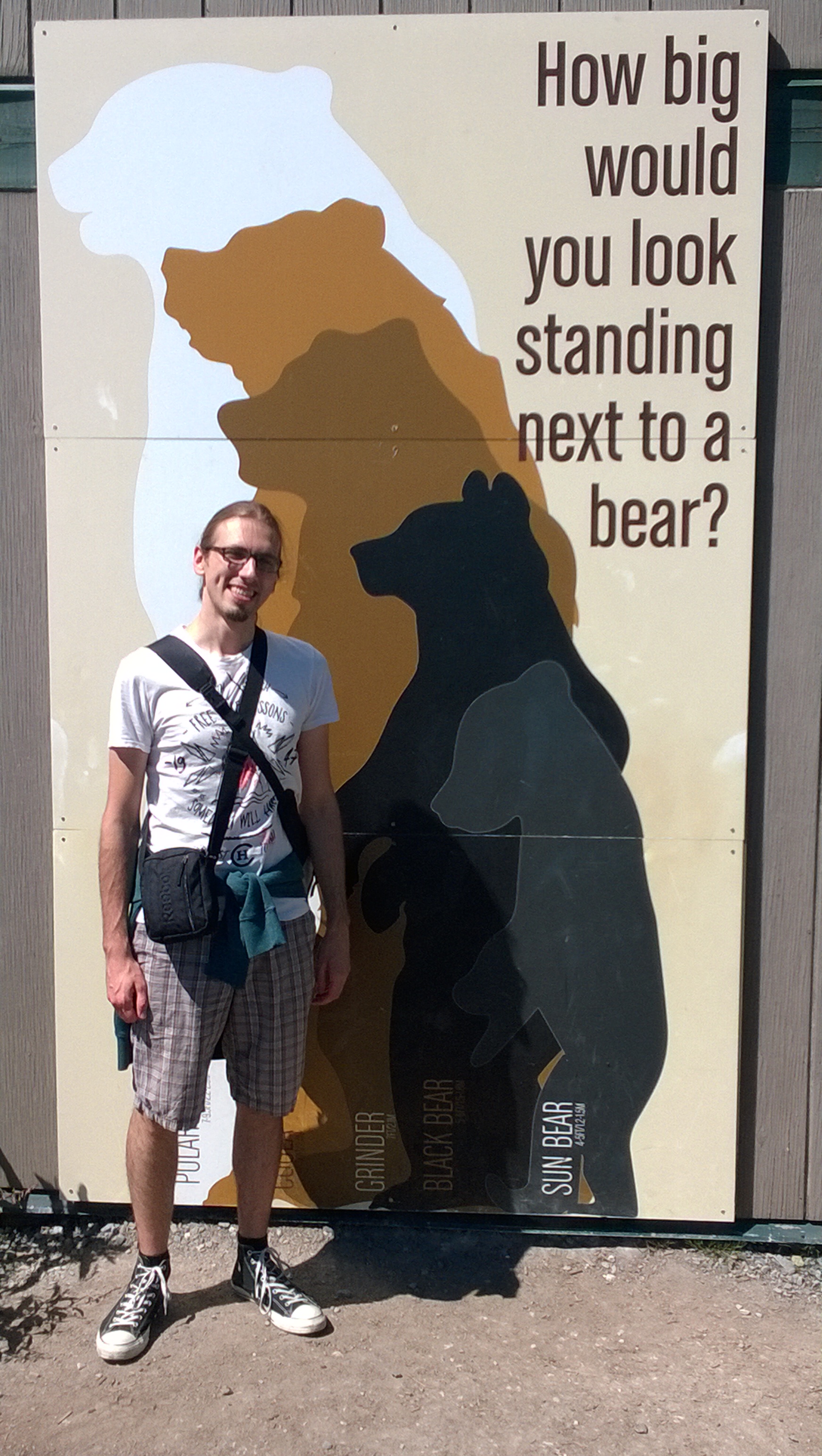 How big would you look standing next to a bear?