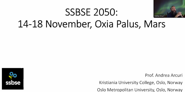 SSBSE 2050: 14-18 November, Oxia Palus, Mars